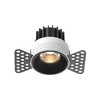 Миниатюра фото встраиваемый точечный светодиодный светильник maytoni round dl058-7w3k-trs-b | 220svet.ru