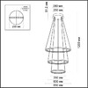 Миниатюра фото подвесной светодиодный светильник odeon light saturno 3964/99l | 220svet.ru