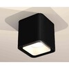 Миниатюра фото комплект накладного светильника ambrella light techno spot xs7841001 sbk/swh черный песок/белый песок (c7841, n7701) | 220svet.ru