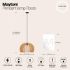 Миниатюра фото подвесной светильник maytoni roots mod195pl-01w | 220svet.ru