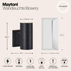 Миниатюра фото уличный настенный светильник maytoni bowery o574wl-01b | 220svet.ru