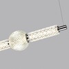 Миниатюра фото подвесной светодиодный светильник odeon light crystal 5007/28l хром | 220svet.ru
