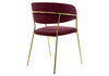 Миниатюра фото стул на металлокаркасе woodville kamelia 1 wine red / gold 15717 | 220svet.ru