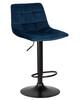 Миниатюра фото стул барный dobrin tailor black lm-5017-blackbase-11862 синий | 220svet.ru