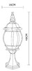 Миниатюра фото уличный светильник arte lamp atlanta a1044fn-1bn | 220svet.ru
