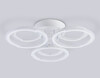 Миниатюра фото потолочный светодиодный светильник с пультом ду ambrella light acrylica fa8943 | 220svet.ru