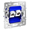 Миниатюра фото механизм розетки tv+rj45 кат. 6, s70 voltum s70 vls0607m | 220svet.ru
