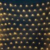 Миниатюра фото светодиодная сеть с колпачком 2x3м тепло-белая 220в 384 led провод черный пвх ip65 ltc ntl384cap-11-2ww | 220svet.ru