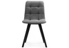 Миниатюра фото стул на металлокаркасе woodville симпл темно-серый / черный 594933 | 220svet.ru