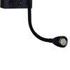 Миниатюра фото бра reluce 86210-9.2-001kt led3w+e14 bk | 220svet.ru
