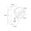 Миниатюра фото спот arte lamp amaks a8026ap-1wh | 220svet.ru