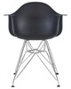 Миниатюра фото стул обеденный dobrin daw chrome lmzl-pp620b-2769 черный | 220svet.ru