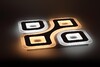 Миниатюра фото потолочный светодиодный светильник эра geo с ду spb-6 geo 4 rc 75 б0050919 | 220svet.ru