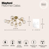 Миниатюра фото потолочная люстра maytoni dallas mod545pl-12g | 220svet.ru