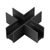 Миниатюра фото коннектор х-образный в комплекте соединительная планка 4шт novotech vector 135309 черный | 220svet.ru