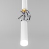 Миниатюра фото подвесной светодиодный светильник eurosvet lance 50191/1 led белый/хром | 220svet.ru