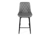Миниатюра фото барный стул woodville баодин к б/к крутящийся темно-серый / черный 520608 | 220svet.ru