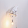 Миниатюра фото настенный светильник bird white looking left | 220svet.ru