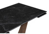 Миниатюра фото стол woodville кели черный мрамор -орех кантри - черный 532394 | 220svet.ru