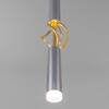 Миниатюра фото подвесной светодиодный светильник eurosvet lance 50191/1 led матовое серебро/матовое золото | 220svet.ru