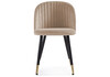 Миниатюра фото стул woodville gabi dark beige / black / gold 15380 | 220svet.ru