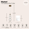 Миниатюра фото подвесной светодиодный светильник maytoni collar p069pl-l16g3k | 220svet.ru