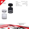 Миниатюра фото спот reluce 53001-9.5-001il spot light gx53 wt | 220svet.ru