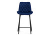 Миниатюра фото барный стул woodville баодин б/к синий / черный 517166 | 220svet.ru