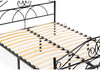 Миниатюра фото двуспальная кровать woodville морика черная 482083 160х200 | 220svet.ru
