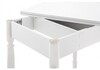 Миниатюра фото стол деревянный брентон с ящиком белый глянец | 220svet.ru