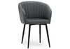 Миниатюра фото стул на металлокаркасе woodville моншау темно-серый велюр / черный 583437 | 220svet.ru