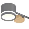 Миниатюра фото люстра reluce 68730-0.3-10 gx53 grey+wood | 220svet.ru