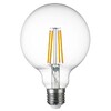 Миниатюра фото лампа светодиодная филаментная lightstar led filament e27 8w 3000k груша прозрачная 933102 | 220svet.ru