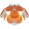 Миниатюра фото потолочная люстра luce solara moderno 3000/4pl orange/white | 220svet.ru