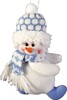 Миниатюра фото мягкая игрушка "дед мороз", "снеговик" hm-001b | 220svet.ru
