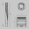 Миниатюра фото радиусный профиль левый черный maytoni led strip alm-3535r-b-tl-90°-0.4m | 220svet.ru