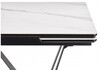 Миниатюра фото керамический стол woodville марвин белый мрамор / черный 572423 | 220svet.ru
