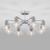 Миниатюра фото потолочная люстра eurosvet tranello 70108/8 хром | 220svet.ru
