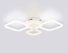 Миниатюра фото потолочная светодиодная люстра с пультом ду ambrella light acrylica fa3822 | 220svet.ru
