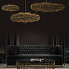 Миниатюра фото подвесной светодиодный светильник loft it cloud 10247/350 gold | 220svet.ru