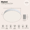 Миниатюра фото потолочный светодиодный светильник maytoni zon c032cl-l48w4k | 220svet.ru