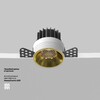 Миниатюра фото встраиваемый светодиодный светильник maytoni round dl058-7w3k-trs-bs | 220svet.ru
