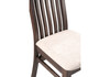 Миниатюра фото стул деревянный woodville арлет сordroy-118 / венге коричневый 526730 | 220svet.ru