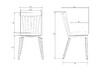 Миниатюра фото набор 3 шт стул обеденный dobrin theo lmzl-pp687-n3-13363 | 220svet.ru