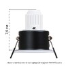 Миниатюра фото встраиваемый светильник arte lamp helm mini a2858pl-1wh | 220svet.ru