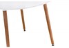 Миниатюра фото стол деревянный lorini 60 white / wood | 220svet.ru