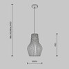 Миниатюра фото подвесной светильник maytoni roots mod191pl-01w1 | 220svet.ru