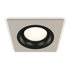 Миниатюра фото комплект встраиваемого светильника ambrella light techno spot xc7633002 sgr/pbk серый песок/черный полированный (c7633, n7011) | 220svet.ru