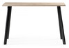 Миниатюра фото стол деревянный woodville тринити лофт 140 25 мм делано светлый / матовый черный 489618 | 220svet.ru