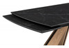 Миниатюра фото керамический стол раскладной woodville шаннон черный мрамор / дуб монтана 588054 | 220svet.ru